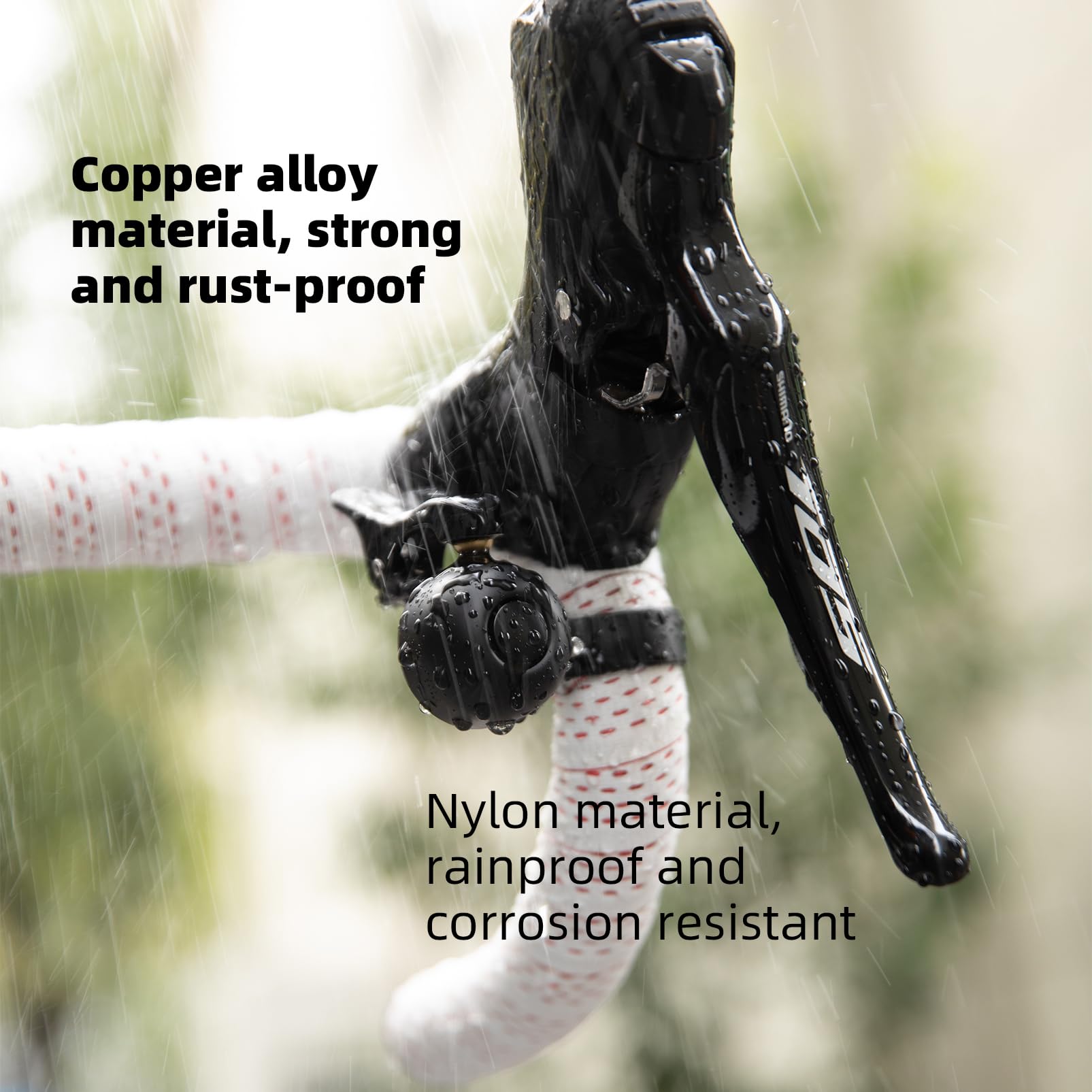 ROCKBROS Bike Bell Classic Bicycle Bell Road Bike Bells for Adults with Loud Sound and Fit for 1.06-1.18in/27-30mm Bicycle Handlebars - Image 8