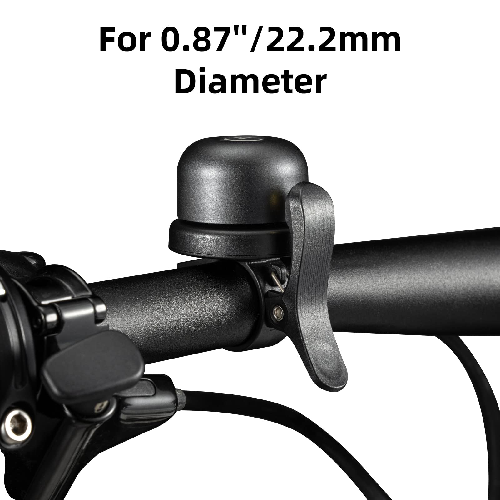 ROCKBROS Bike Bell for Apple AirTag Hidden Bike Mount Bike AirTag Holder GPS Tracker Bike Bell Anti-Theft for Adults Suitable for 0.87''/22.2, 1''/25.4, 1.25''/31.8mm Diameter Handlebar - Image 4