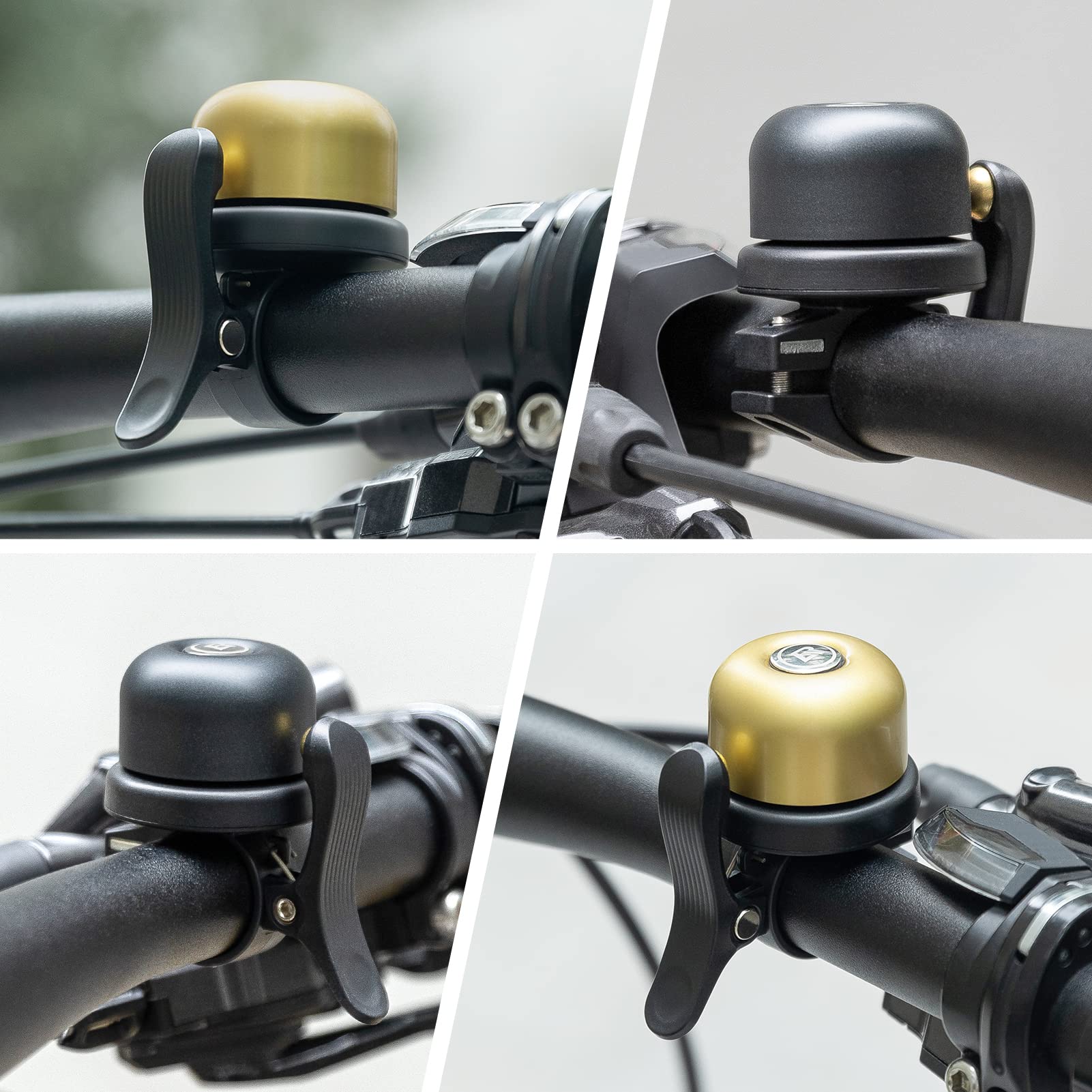 ROCKBROS Bike Bell for Apple AirTag Hidden Bike Mount Bike AirTag Holder GPS Tracker Bike Bell Anti-Theft for Adults Suitable for 0.87''/22.2, 1''/25.4, 1.25''/31.8mm Diameter Handlebar - Image 8