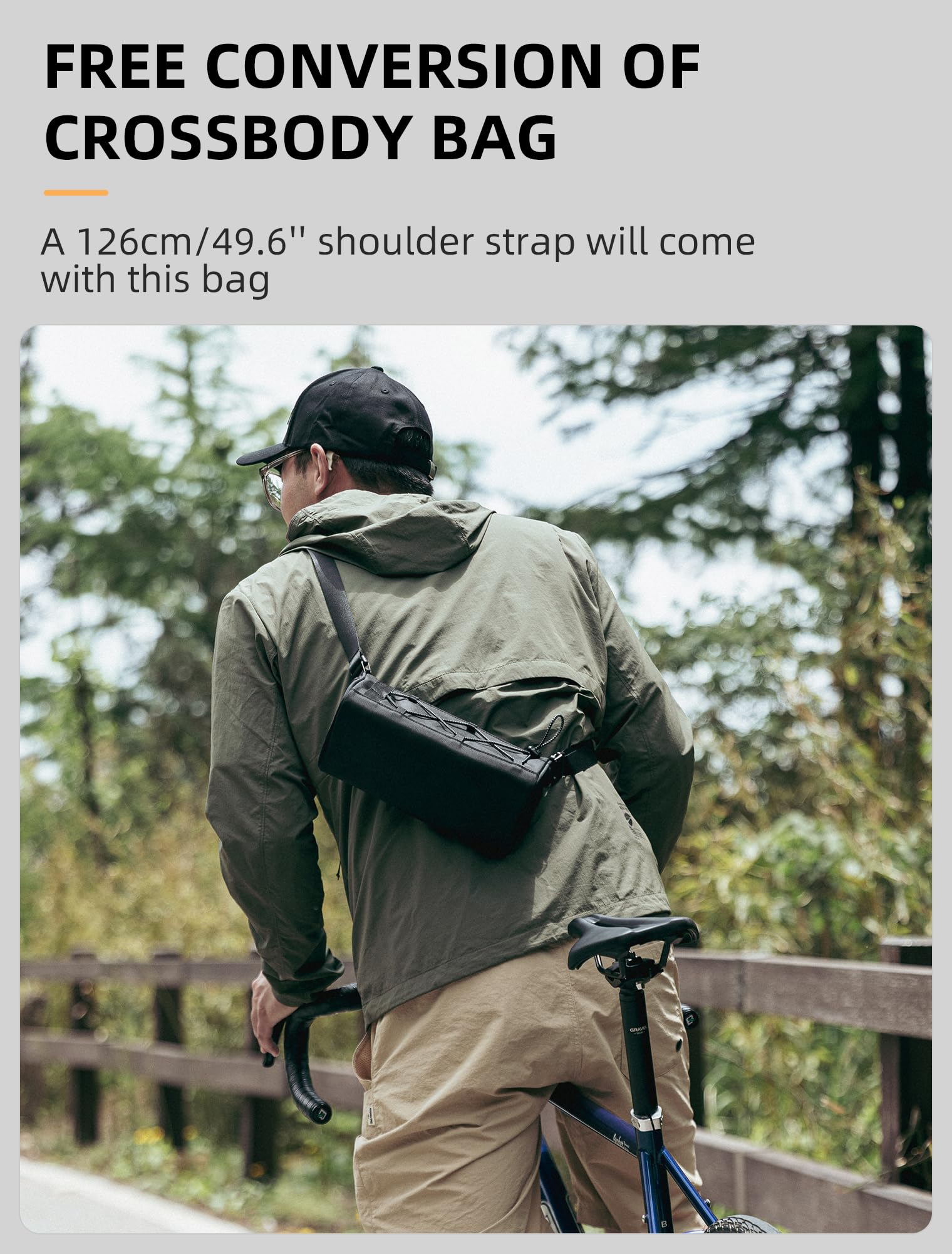 ROCKBROS Bike Handlebar Bag with 1.5L Large Capacity Bike Bag Front Handlebar for Bicycles Reflective Bike Accessory Bags for MTB Road Bikes - Image 3