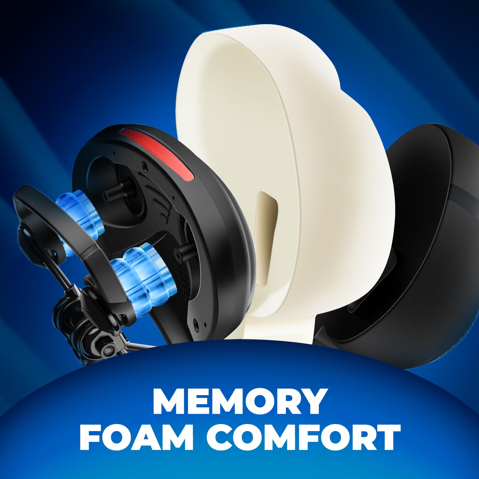 ROCKBROS Bike Seat Cushion for Men Women with Dual Shock Absorbing Ball Memory Foam - Ergonomic Bike Saddle, Handle for Easy Transport Soft Wide Waterproof Exercise Bicycle Seat for Peloton, Road Bike - Image 3