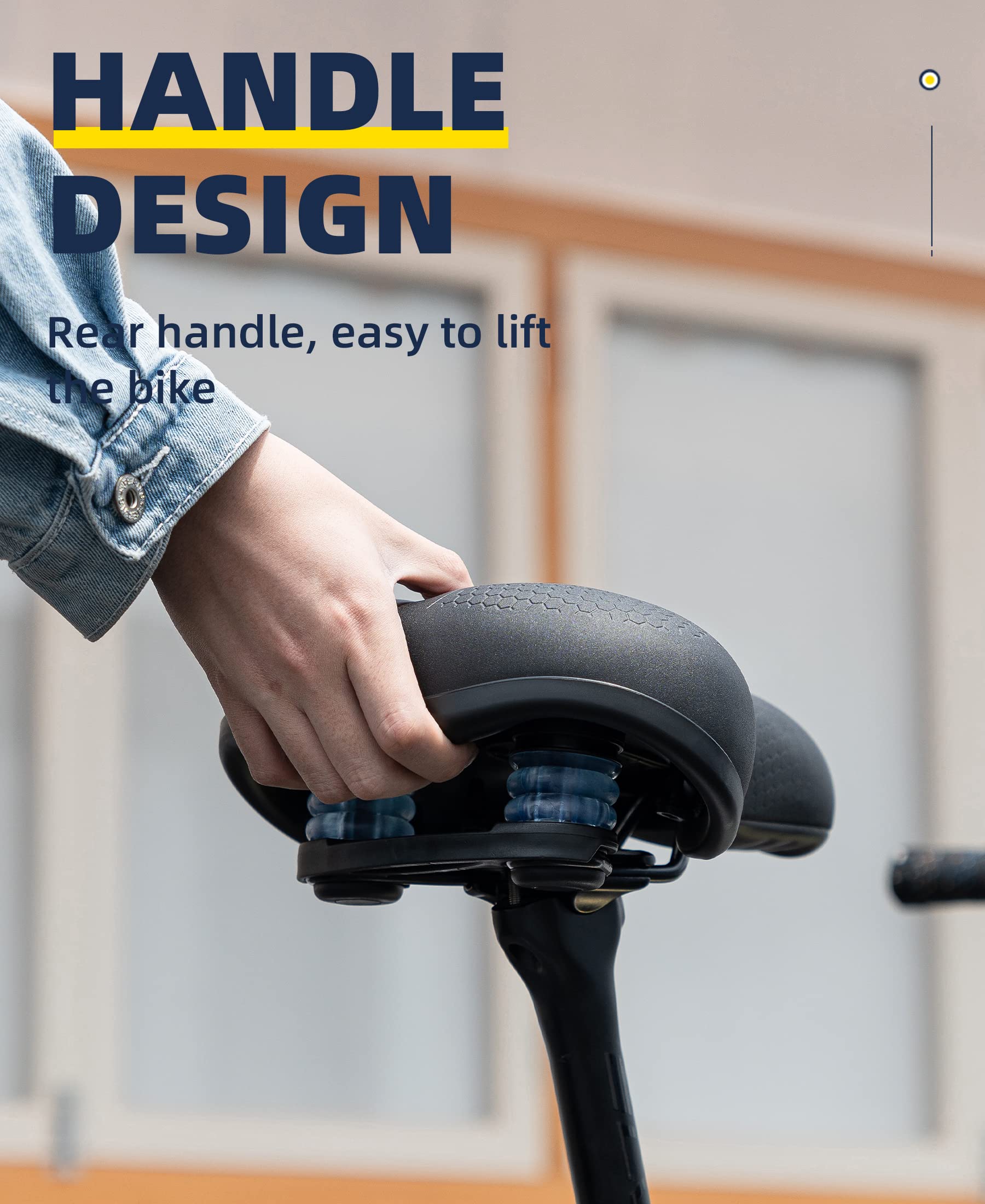 ROCKBROS Bike Seat Memory Foam Bike Saddle Comfortable Waterproof for City MTB Racing Bikes - Image 4