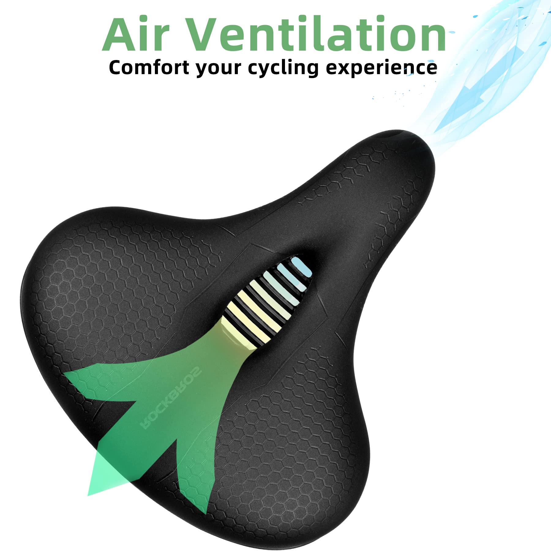 ROCKBROS Bike Seat Memory Foam Bike Saddle Comfortable Waterproof for City MTB Racing Bikes - Image 5