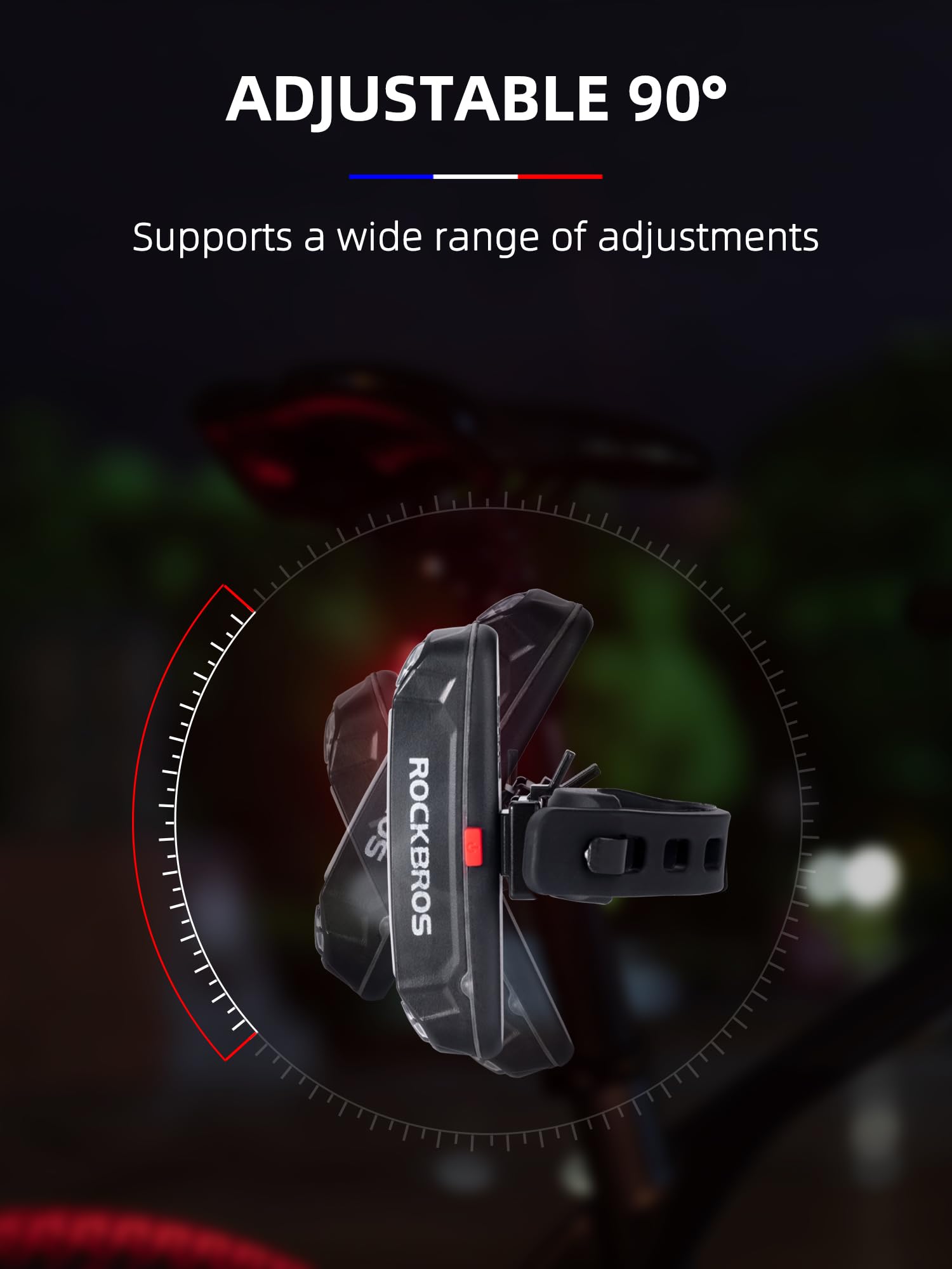 ROCKBROS Bike Tail Light USB Rechargeable LED Bike Rear Light 6 Modes IPX4 Bike Taillight for Night Riding - Image 7