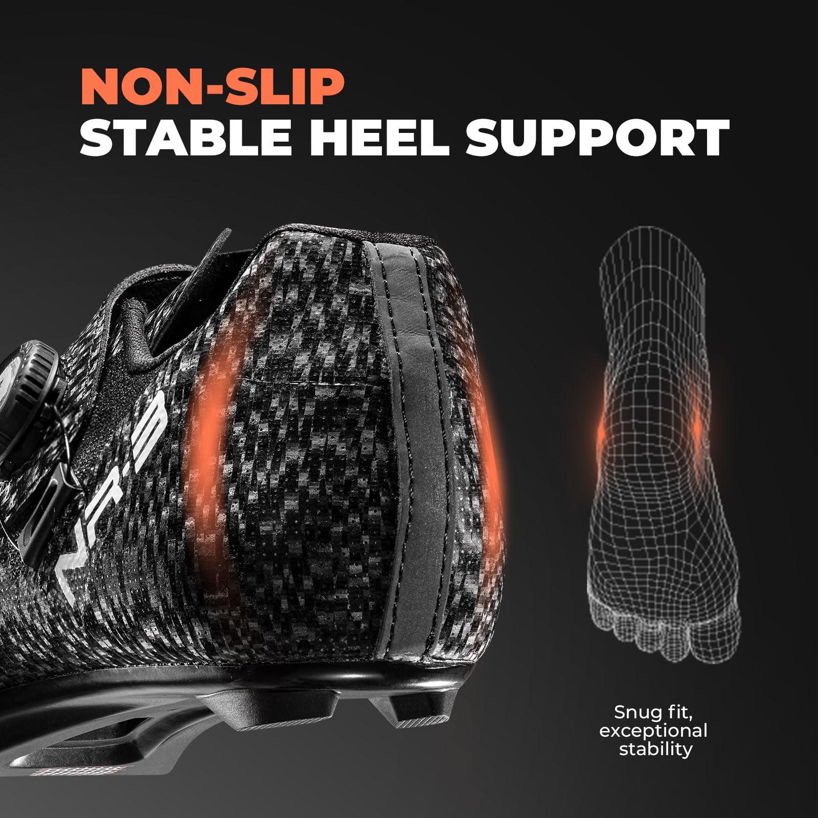 ROCKBROS Cycling Shoes NR3 with 2 Knob Lock Professional for Men - Breathable & Stable Road Bike Shoes - Image 6