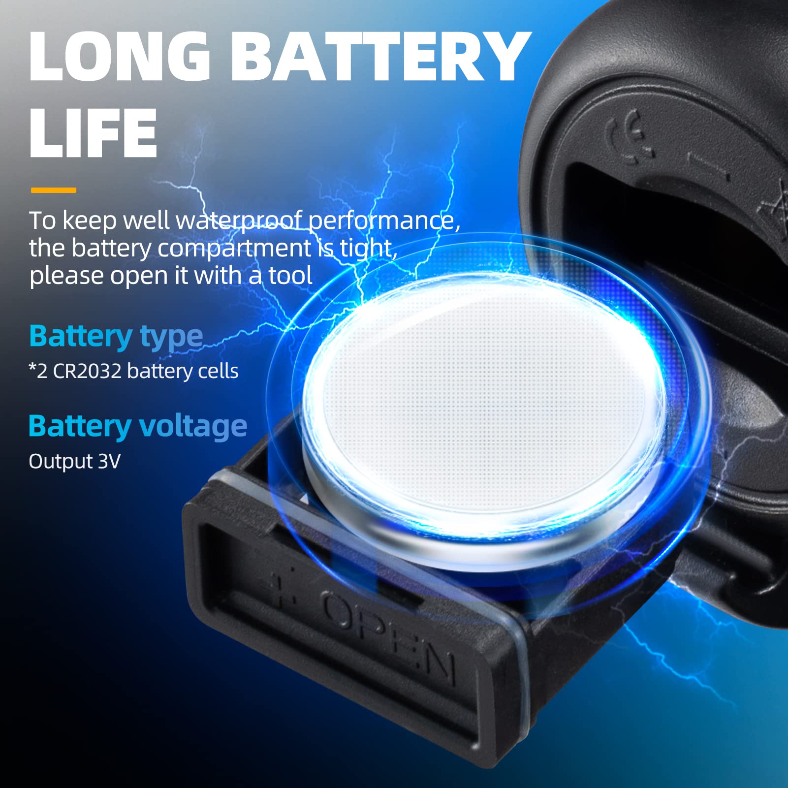 ROCKBROS Electric Bike Horn 120dB Adults Kids Bike Horn Alarm IPX4 Waterproof Electronic Bicycle Horns for Handlebars Ebike Scooter Horn - Image 4