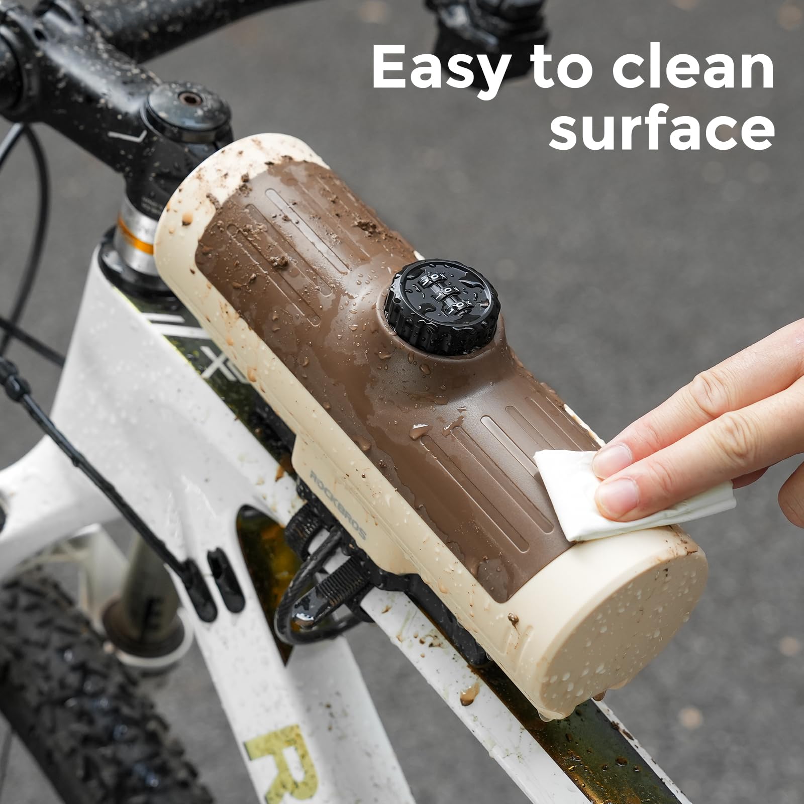 ROCKBROS Password Storage Box Mountain Road Bicycle Frame Bag Hard Shell Key Anti-Theft Box Secure Durable Storage - Image 6