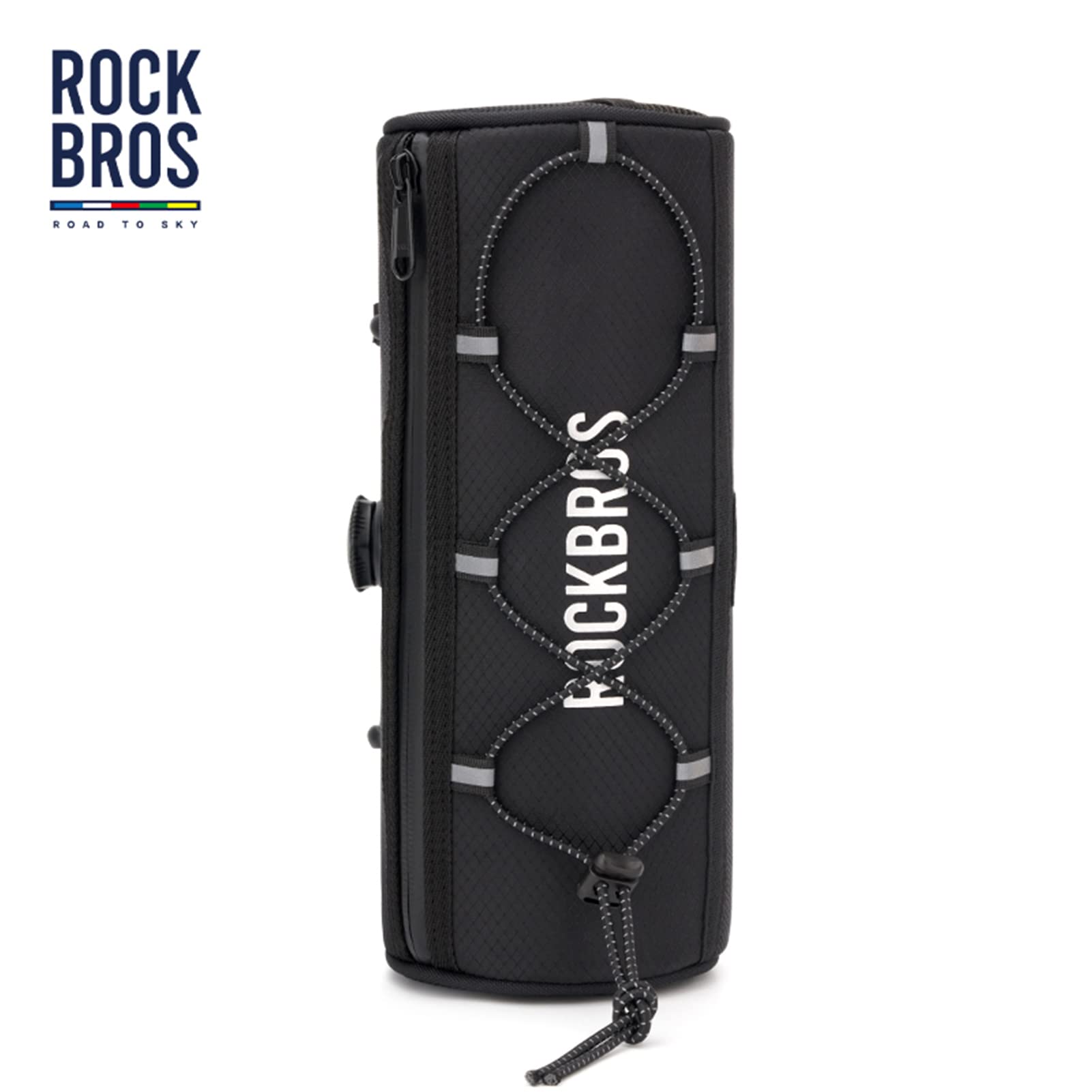 ROCKBROS ROAD TO SKY Bike Handlebar Bag Bicycle Front Bag Bag Storage Bag Lightweight & Sturdy Bicycle Handlebar bag for Road Mountain Bike 2L,Black - Image 5